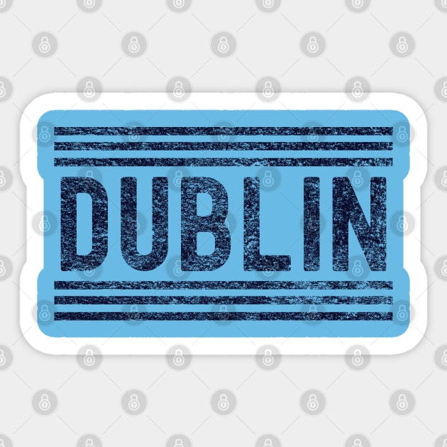 Dublin - Atha Cliath - Up The Dubs - Gaelic Sports Sticker by WonderWearCo 